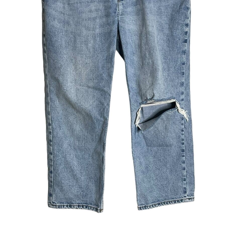 Abercrombie & Fitch Jeans Size 28 Ultra High Rise Ankle Straight Distressed Y2K - Picture 3 of 11